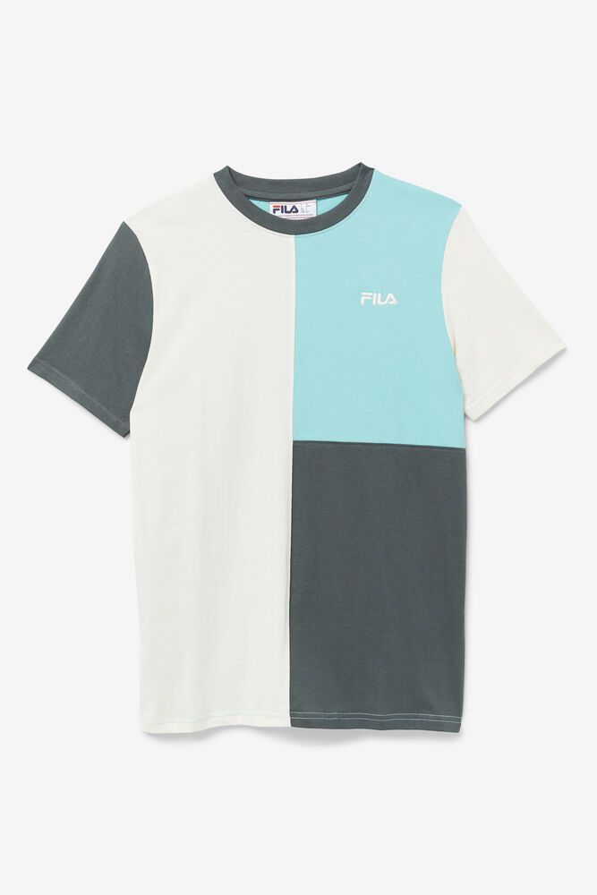 Fila T-Shirt Noor Womens Blue - India ZBL-749685